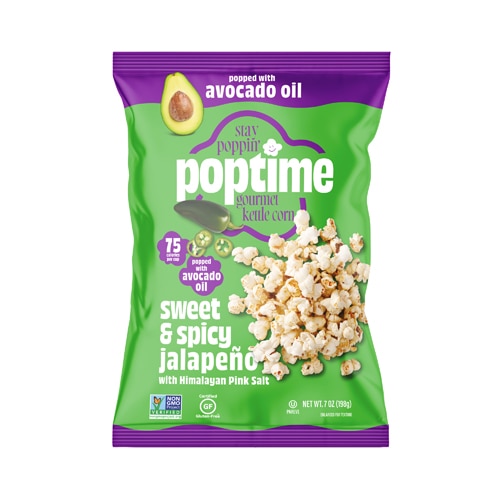 Poptime Avocado Oil Kettle Corn Popcorn Sweet & Spicy Jalapeno