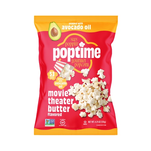 Poptime Avocado Oil Popcorn Movie Theater Butter
