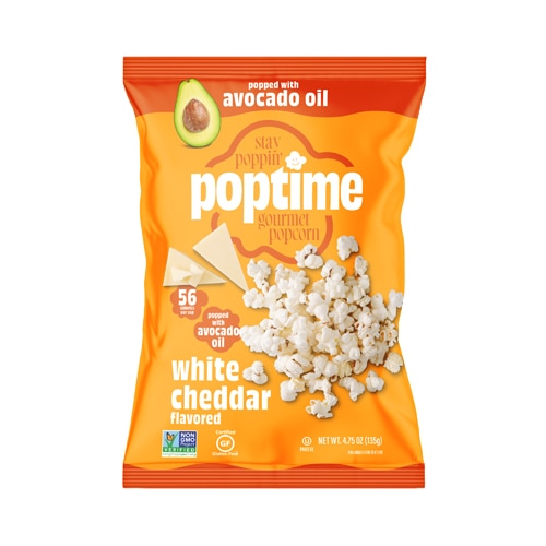Poptime Avocado Oil Popcorn White Cheddar