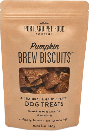 Portland Pet Food Dog Treats Brew Biscuits All Natural Pumpkin