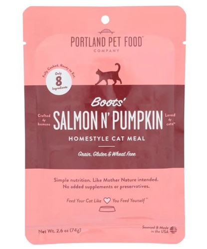 Portland Pet Food Wet Cat Food Boot's Salmon N' Pumpkin