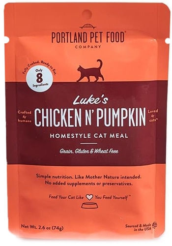 Portland Pet Food Wet Cat Food Luke's Chicken N' Pumpkin