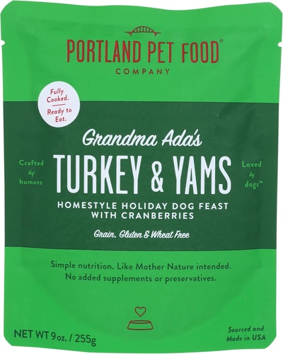 Portland Pet Food Wet Dog Food Grandma Ada's Turkey & Yams