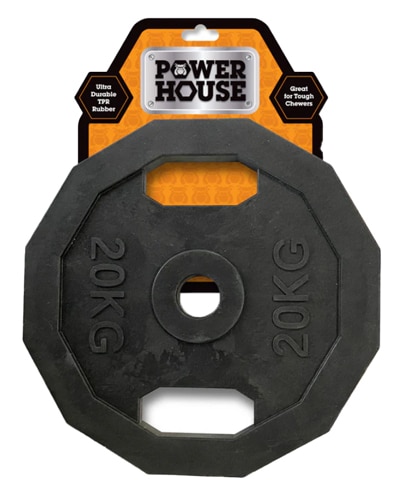 Power House Dog Chew Toy Tough Chewers Weight Plate