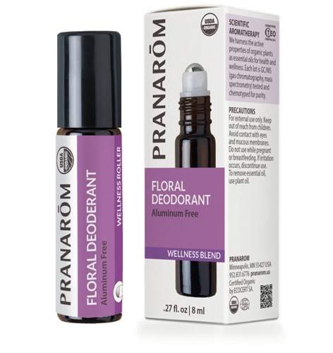 Pranarom Organic Deodorant Roll On Floral