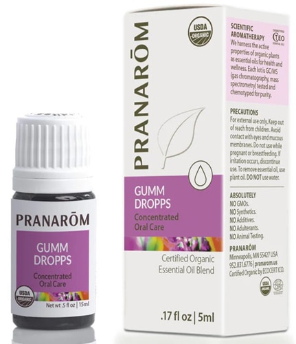 Pranarom Organic Gumm Dropps Essential Oil for Teeth & Gum