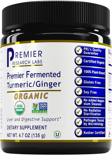Premier Research Labs Premier Fermented Turmeric Plus Ginger