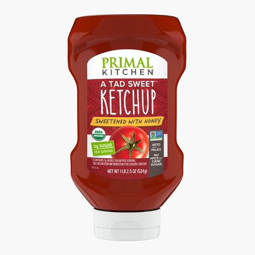 Primal Kitchen A Tad Sweet Ketchup Sweetened with Honey Squeeze