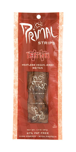 Primal Spirit Foods Primal Strips Meatless Vegan Jerky Teriyaki