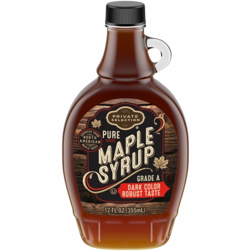 Private Selection 100% Pure Grade A Dark Color Robust Taste Maple Syrup