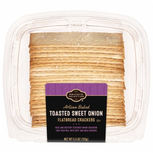 Private Selection Artisan Baked Toasted Sweet Onion Flatbread Crackers