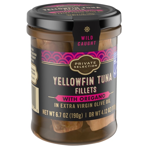 Private Selection Yellowfin Tuna Fillets with Oregano in Extra Virgin Olive Oil