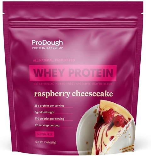 ProDough Whey Protein Powder Raspberry Cheesecake