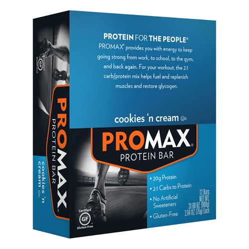 Promax Gluten Free Protein Bar Original Cookies & Cream