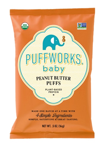 Puffworks Organic Baby Puffs Peanut Butter