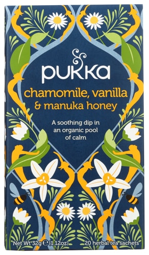 Pukka Organic Chamomile Vanilla & Manuka Honey Herbal Tea Bags