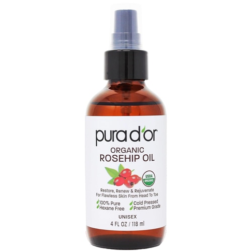 Pura D'or Organic Rosehip Seed Oil