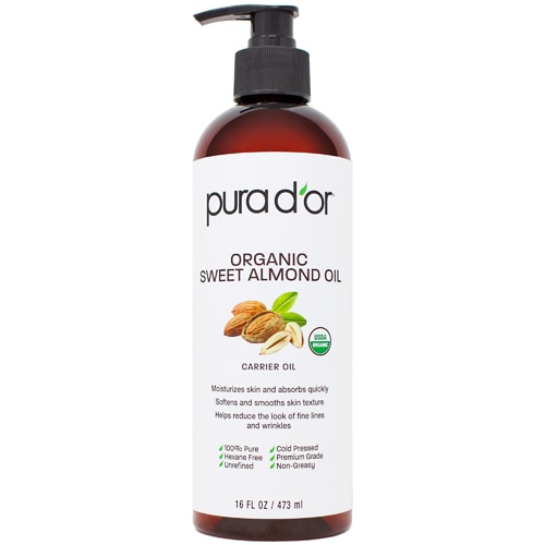 Pura D'or Organic Sweet Almond Oil