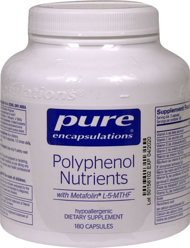 Pure Encapsulations Polyphenol Nutrients with Metafolin L-5-MTHF