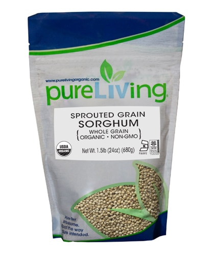 Pure Living Organic Non-GMO Sprouted Sorghum Grain