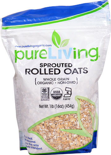 Pure Living Organic Sprouted Rolled Oats