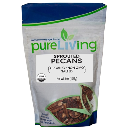 Pure Living Sprouted Pecans With Salt