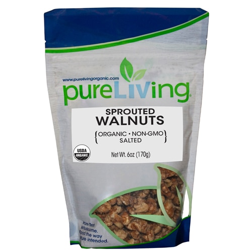 Pure Living Sprouted Walnuts With Salt