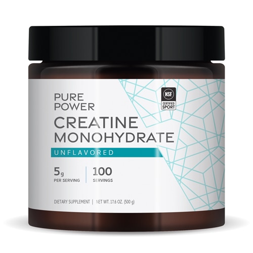 Pure Power Creatine Monohydrate - NSF Certified for Sport - Unflavored