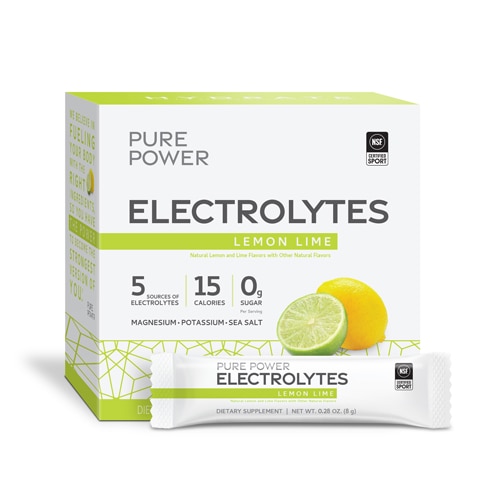 Pure Power Electrolytes - NSF Certified for Sport Lemon Lime