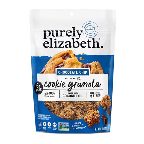 Purely Elizabeth Gluten Free Vegan Cookie Granola Chocolate Chip