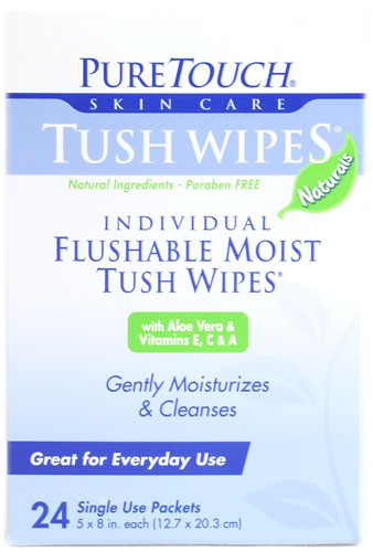 Puretouch Tush Wipes Flushable