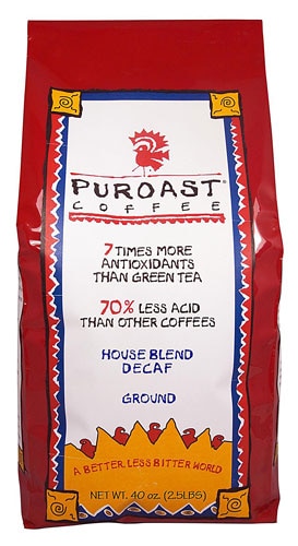 Puroast Low Acid Coffee House Blend Decaf Drip Grind