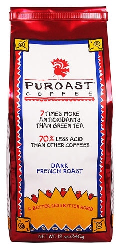 Puroast Low Acid Coffee Whole Bean Dark French Roast