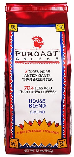 Puroast Low Acid Ground Coffee House Blend