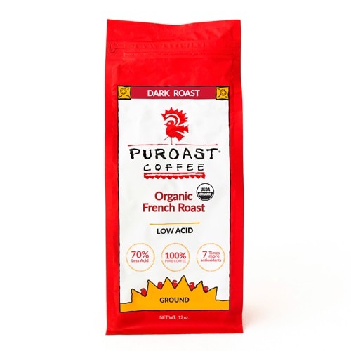 Puroast Organic Low Acid Ground Coffee French Roast