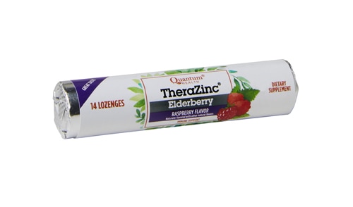 Quantum TheraZinc Lozenges Elderberry Raspberry