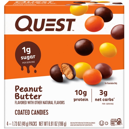 Quest Nutrition Coated Candies Peanut Butter