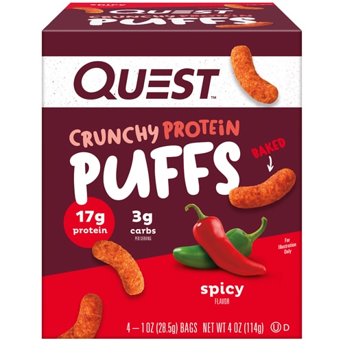 Quest Nutrition Crunchy Protein Puffs Spicy