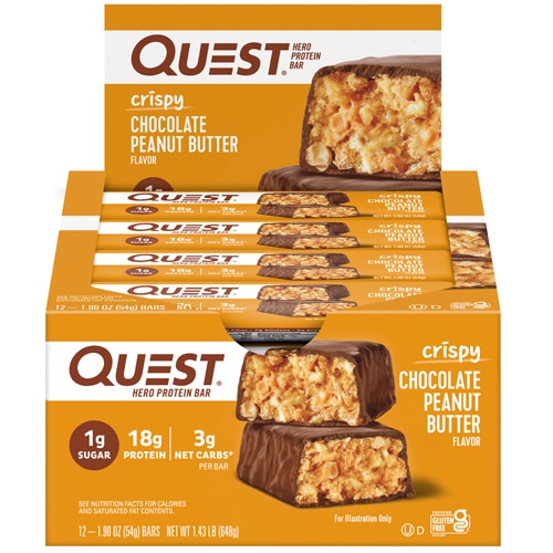 Quest Nutrition Quest Hero Protein Bars Chocolate Peanut Butter