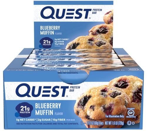 Quest Nutrition QuestBar Protein Bar Blueberry Muffin