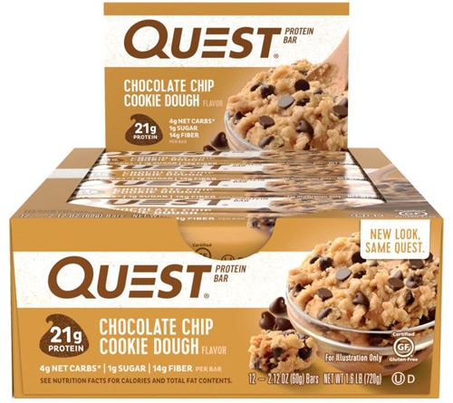 Quest Nutrition QuestBar Protein Bar Chocolate Chip Cookie Dough