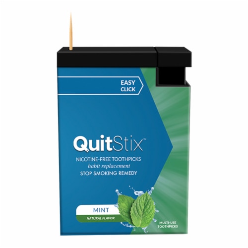 QuitGo Quitstix Premium Birchwood Toothpicks Mint