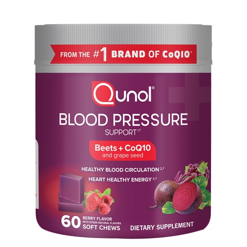 Qunol Blood Pressure Support Beets + CoQ10 Berry