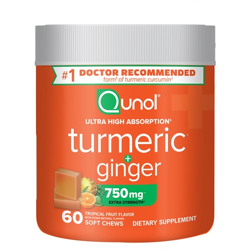 Qunol Turmeric + Ginger Tropical Fruit