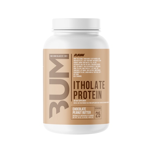 RAW Nutrition Bum Itholate Protein Powder Chocolate Peanut Butter
