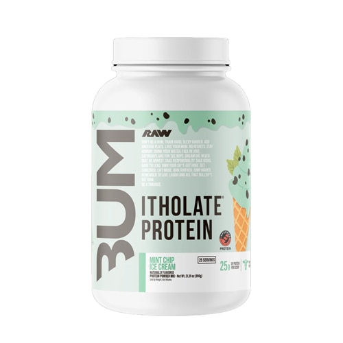 RAW Nutrition Bum Itholate Protein Powder Mint Chip Ice Cream