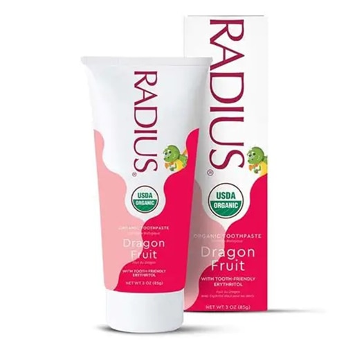 Radius Kids Organic Toothpaste Fluoride Free Dragon Fruit