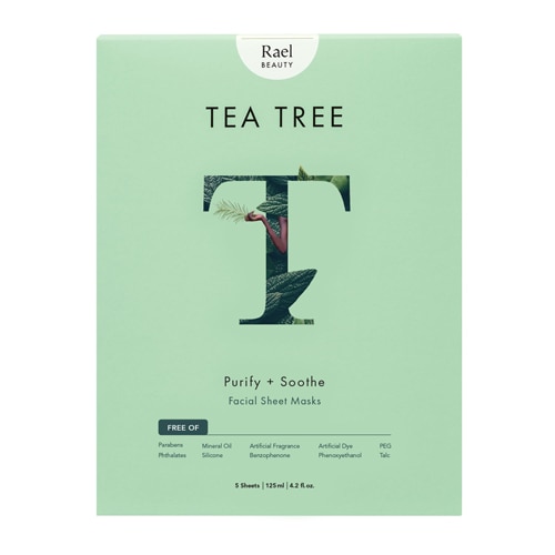 Rael Beauty Facial Sheet Masks - Tea Tree