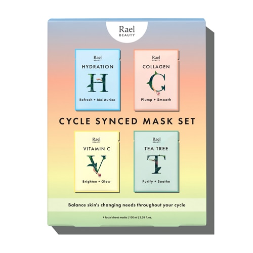 Rael Cycle Synced Facial Sheet Mask Set