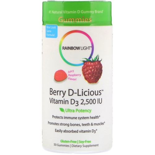 Rainbow Light Berry-D-Licious Vitamin D3 Juicy Raspberry